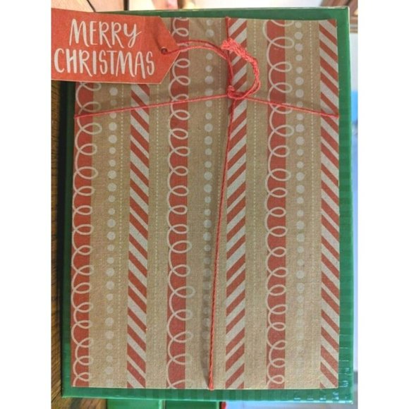 1 Box BROTHER & SISTER Country Christmas Cards 12 Cards & Envelopes Brown Red - Picture 5 of 8